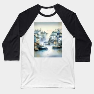 Misty harbour morning Baseball T-Shirt